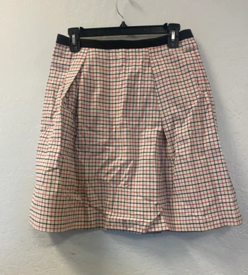 Band of Outsiders Women's Red Checked skirt size 1 - Image 1 of 2