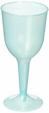 Amscan 350101.142 Premium Plastic Wine Glasses 10 ounces Robin's Egg Blue 120 Ct