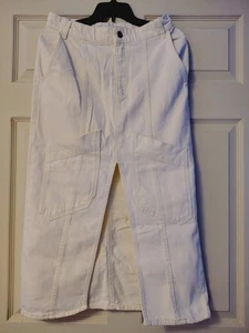 Falda Lápiz Larga Bolsillo Carga Frontal Abertura Jeans Zara Blanco Mediana W 30 pulgadas - Imagen 1 de 11