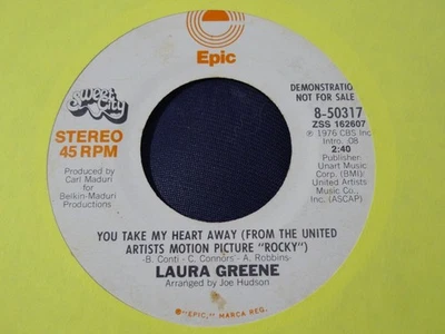 DEMO PROMO-LAURA GREENE-YOU TAKE MY HEART AWAY-EPIC - Image 1 of 2