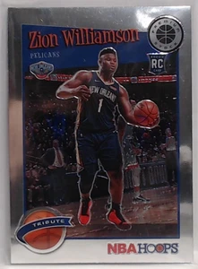 2019-20 Panini Hoops Premium Stock Zion Williams Rookie #296 Pelicans - Bild 1 von 2