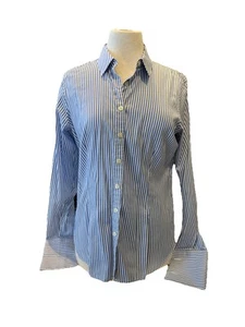 Camicia donna Thomas rosa a righe con bottoni taglia 14 - Foto 1 di 6