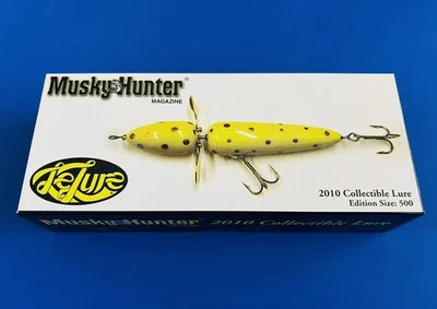 Señuelo coleccionable Musky Hunter Magazine 2010 LeLure Topwater Musky #d/500 Foto 1 de 3