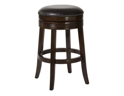 Hillsdale Tillman 26" Wood Counter Swivel Bar Stool Chair –Espresso / Dark Brown - Image 1 of 4