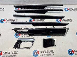 Juego de molduras interiores para puerta de tablero Porsche Macan S 95B 2014-2023 negro brillante RHD - Imagen 1 de 13