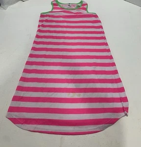 JV Apparel Girls Dress Pink And Green And White Size 14/16 - Picture 1 of 7