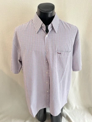 Рубашка мужская Crocodile International размер 2XL клетчатая с коротким рукавом на пуговицах - Изображение 1 из 4