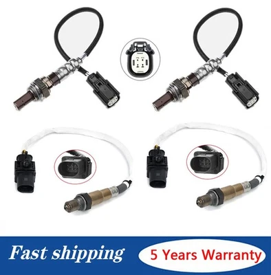 Sensor de oxígeno aguas arriba+aguas abajo 4 piezas para Ford Mustang 2011-14 Lincoln MKS MKT 11-12 Foto 1 de 4