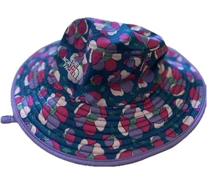 The North Face Purple Floral Nylon Bucket Hat Children’s 4T 5T - Picture 1 of 9