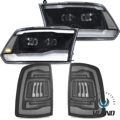 Proyector Faros LED + Luz Trasera para 09-18 Dodge RAM 1500/2500/3500 Animación Foto 1 de 4