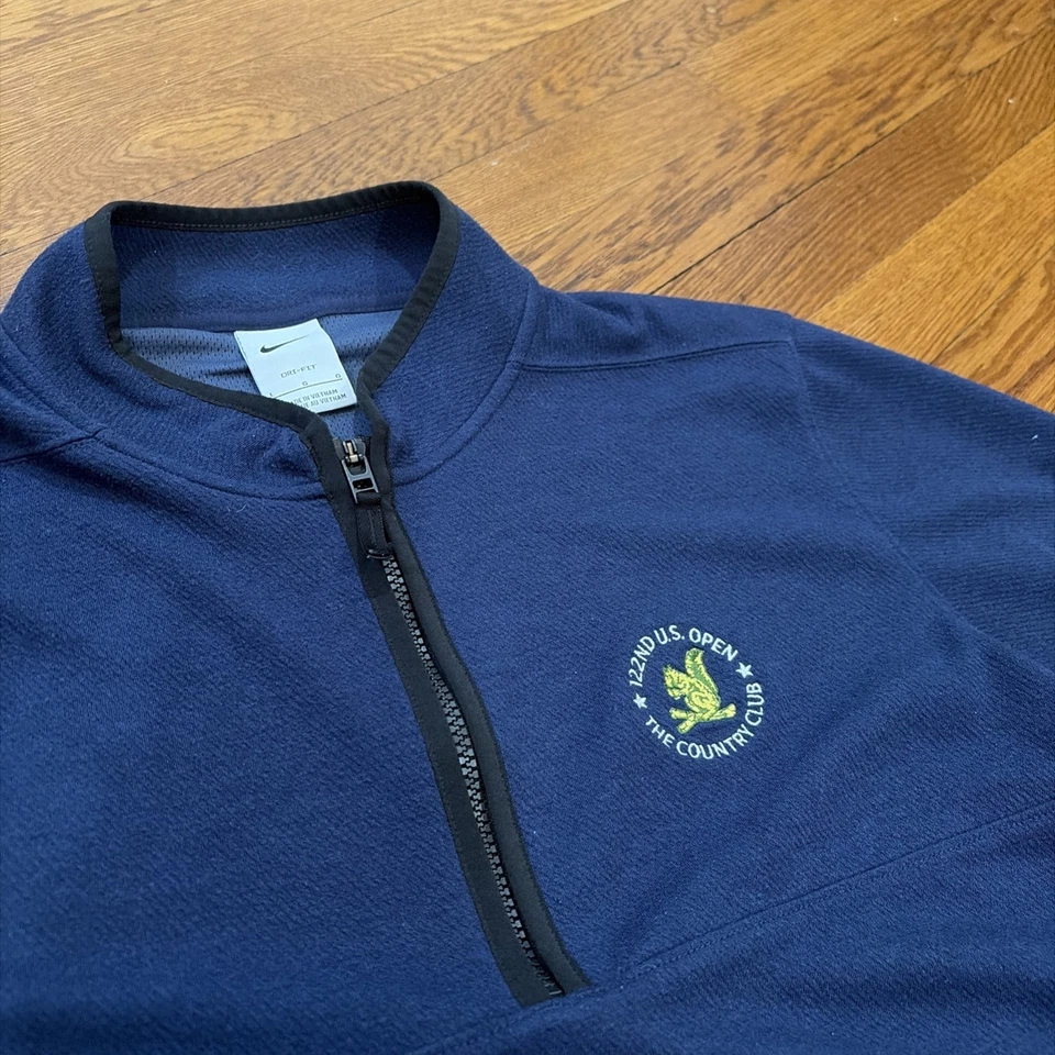 Nike 2022 US Open Golf Hombre’s 1/4 Cremallera Azul Con Logo Talla Grande Foto 1 de 3