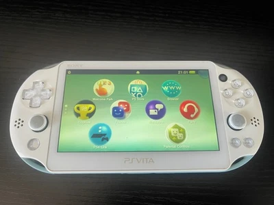 Sony Playstation PS Vita Slim 2000 White & Blue Console Tested Grade B - Image 1 of 4