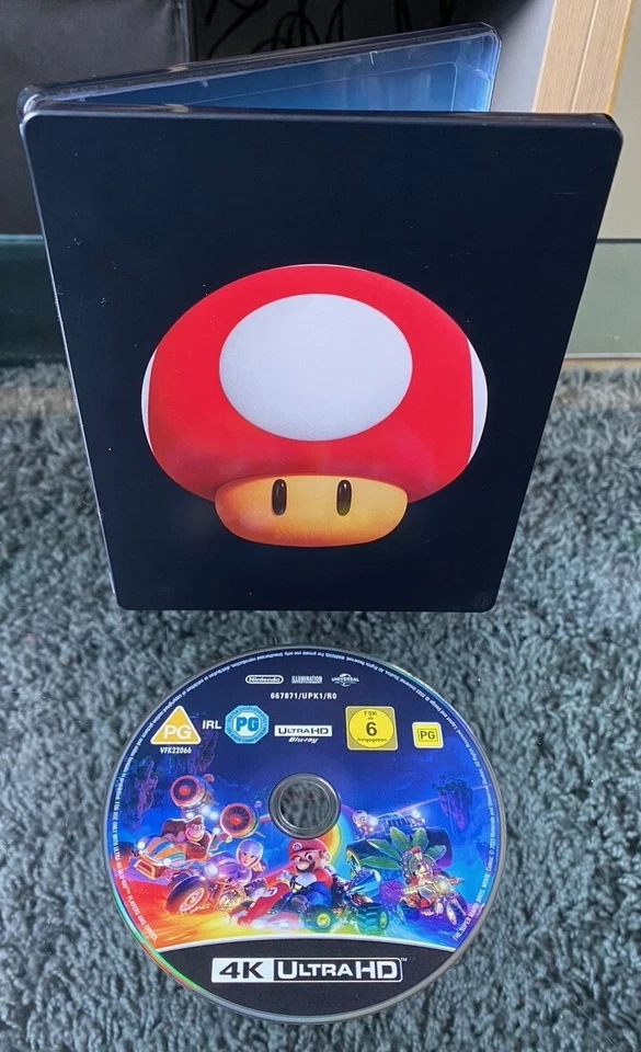 The Super Mario Bros. Movie 4K Ultra HD Steelbook Chris Pratt Jack Black - Image 1 of 4