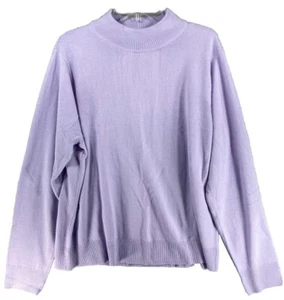 Blair Sweater Women’s 2XL Purple Grandmacore Classic Pullover Cottagecore - Picture 1 of 12