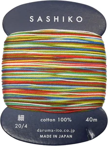 Sashiko Thread Single and Variegated Color (Paper Baloon, Thin 40M Card) - Picture 1 of 3