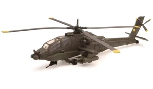 BOEING AH-64 APACHE HELICOPTER OLIVE DRAB "US ARMY" 1/55 DIECAST NEW RAY 25523 - Picture 1 of 2