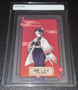 Tarjeta de Juego Shinobu Kocho Kimetsu No Yaiba Tres de Diamantes Cazador de Demonios - Imagen 1 de 3