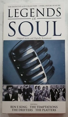 Legends Of Soul 4 CD Collection Ben E King Temptations Platters Drifters - Image 1 of 4