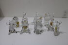 RARE! Set of 9 Retired Lenox Disney Lenox Crystal Winnie The Pooh 24K Figurines