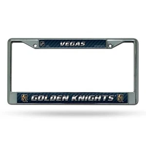 Las Vegas Golden Knights NHL Chrome Metal License Plate Frame - Picture 1 of 5