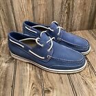 Rockport Mens APM 28337 Leather Blue Boat Shoes Casual Footwear Size 14 M