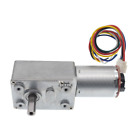 DC6-24V JGY370 All Metal Gearbox Turbo Worm Speed Reduction Gear Motor W Encoder