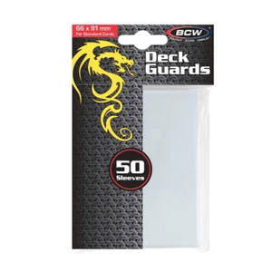 BCW Deck Guards - Clear 50 Sleeves per Pack Acid Free Archival Safe - Picture 1 of 1