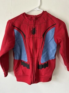 Marvel Spiderman Hoodie Costume Hooded Eye Slots Size M - Picture 1 of 3