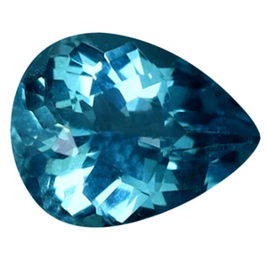 0,80k Superior Birnenschnitt (7x5mm) Brasilien Paraiba blau Apatit Edelstein - Bild 1 von 1