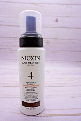 Nioxin Scalp Treatment 4 Fine Thin Chemically Enhanced Hair 6.76 oz W/UV Defense - Image 1 of 2