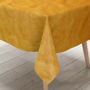 Tovaglia in tela cerata C142604 marmorizzata giallo arancio quadrata rotonda ovale - Foto 1 di 4