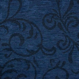 Tela para muebles zarcillos azul vaquero tela para muebles tapicería decoración (precio = 0,5 m) - Imagen 1 de 4