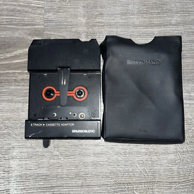 ADAPTADOR CASETE SPARKOMATIC 8 PISTAS MODELO SCA-10 con FUNDA JAPÓN - SIN PROBAR- Foto 1 de 4