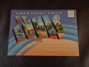 Vintage Souvenir Postcard Booklet of St. Louis, Missouri  - Picture 1 of 6