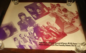 Seltenes THE MUSIC PEOPLE 1972 CBS COLUMBIA EPIC RECORDS PROMO POSTER Jeff Beck, REO - Bild 1 von 20