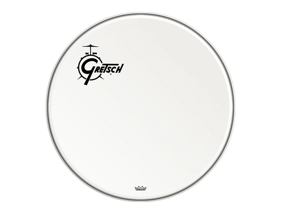 Gretsch GRDHCW24O 24" Gretsch Offset Logo Coated Bass Drum Head