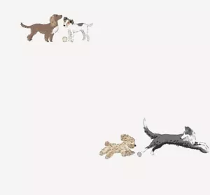 ๐๐ฉ 4-Pc Sophie Allport Doggy Day Care Queen Sheet Set | Whimsy Dog Lovers - Picture 1 of 5