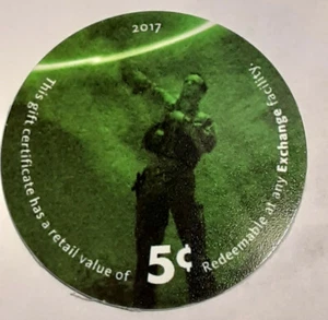 KL # M594,  16C5   AAFES Pog  2017 U.S. ARMY Money E.F. - Picture 1 of 2