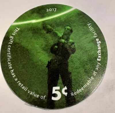 KL # M594,  16C5   AAFES Pog  2017 U.S. ARMY Money E.F. - Image 1 of 2