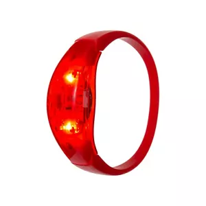 48 Red Sound Activated LED Bracelets Light Up Flashing Voice Control Bangle - Picture 1 of 6