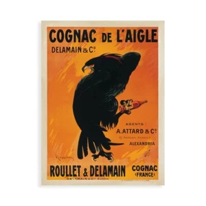 Druck auf Leinwand Papier Poster Oder Bild Cappiello Leonetto Cognac De L Aigle - Bild 1 von 2