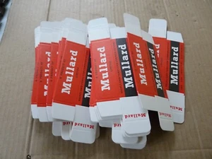 25 pieces Red Mullard Valve Tube Boxes Cartons For ECC82 /3 EF86 Size 1 Valves - Picture 1 of 3