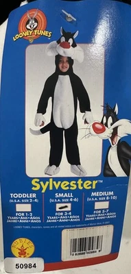 LOONEY TUNES Deluxe Children's Costume (Sylvester), Size S (4-6) BRAND NEW - Image 1 of 4