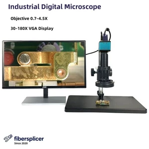 DT-VGA500 Industrial Digital Microscope with 30-180X VGA Display for Lab -new - Picture 1 of 3