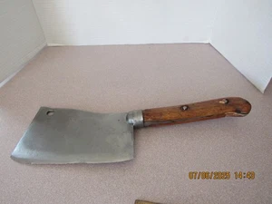 Vtg No. 8 Arrow Trademark Butcher's Meat Cleaver - Picture 1 of 11