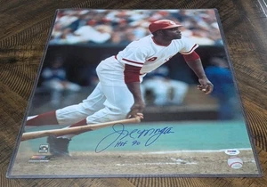 Joe Morgan Signed 16X20 Photo Cincinnati Reds Inscribed HOF 90 Autographed - Picture 1 of 5
