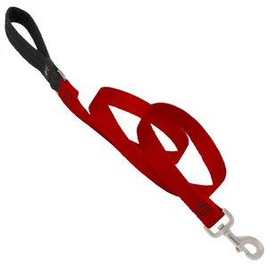 Lupine Pet 22559 Basic Solids Red Nylon Snap Dog Leash 72 in. with Padded Handle - Picture 1 of 1