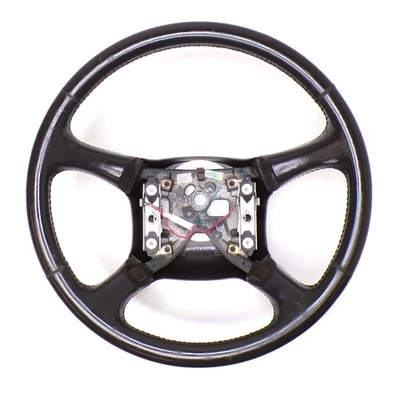 Chevrolet GMC 98-02 Tahoe Suburban Yukon Steering Wheel Black Leather OEM Foto 1 de 4