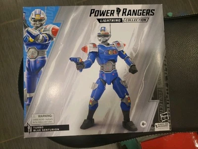 Figura de acción Hasbro Power Rangers Lightning Turbo Blue Senturion Deluxe 6 pulgadas Foto 1 de 2