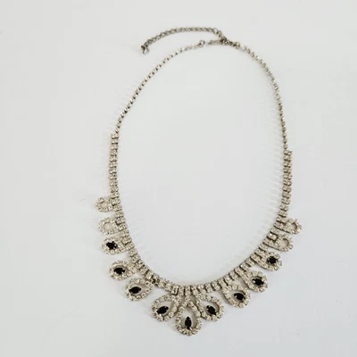 Conjunto de puntas de vidrio transparente helado de ónix de mediados de siglo de colección con estrás Foto 1 de 4